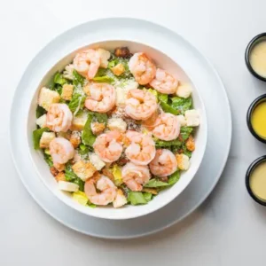 Ensalada Cesar con camarones